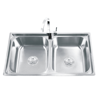 Stainless Steel Sink Double Bowl VY-8045